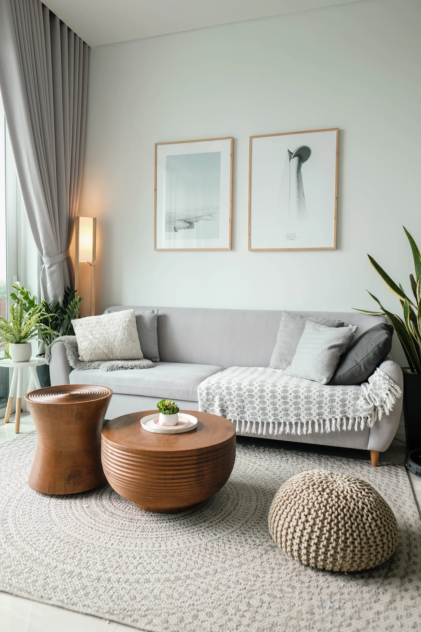 Bright, freshly cleaned living room after a regular maintenance clean